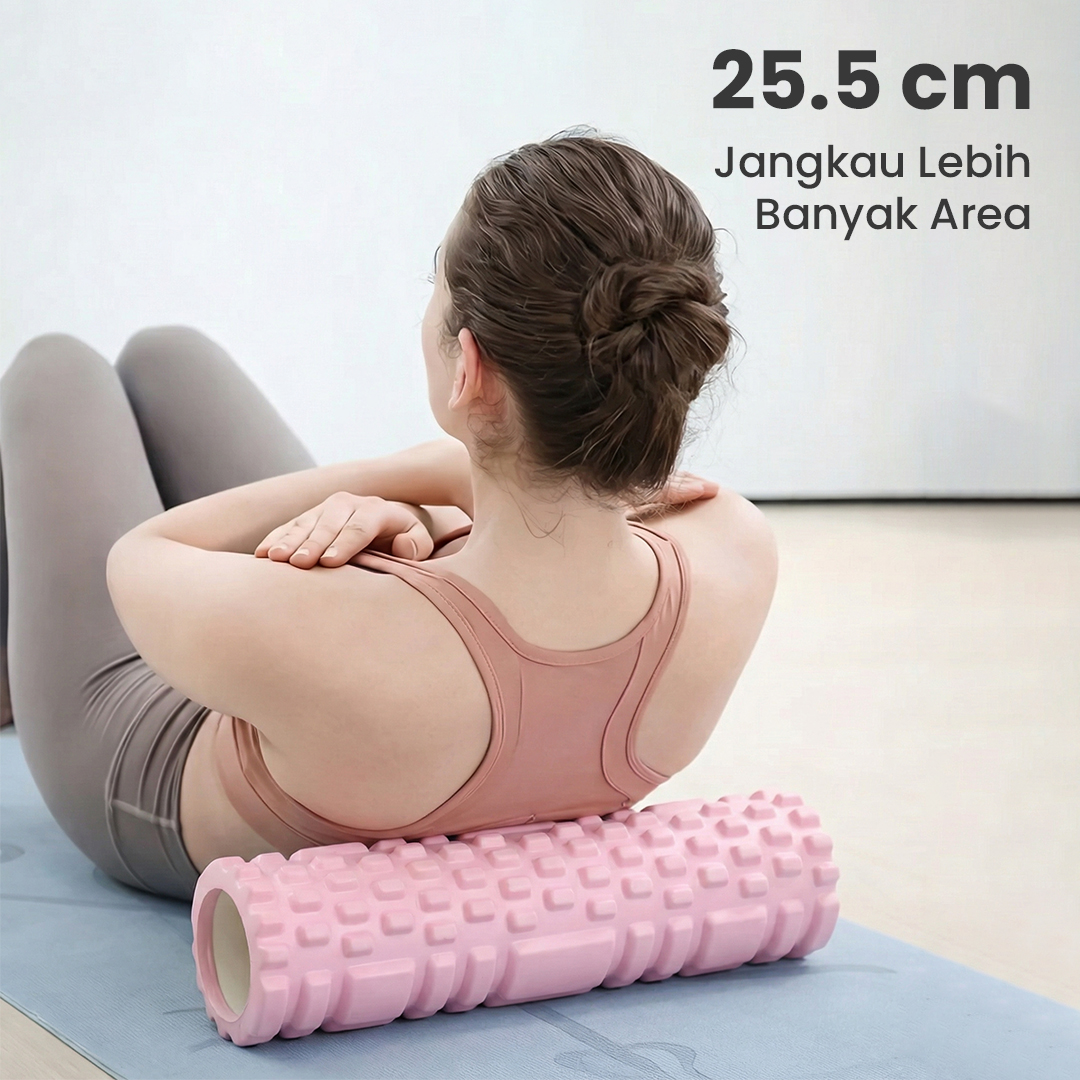 DR.XIE Rumble Roller Foam Yoga Massage Hollow Column EVA 25.5cm - DX219 Gambar produk DR.XIE Rumble Roller Foam Yoga Massage Hollow Column EVA 25.5cm - DX219