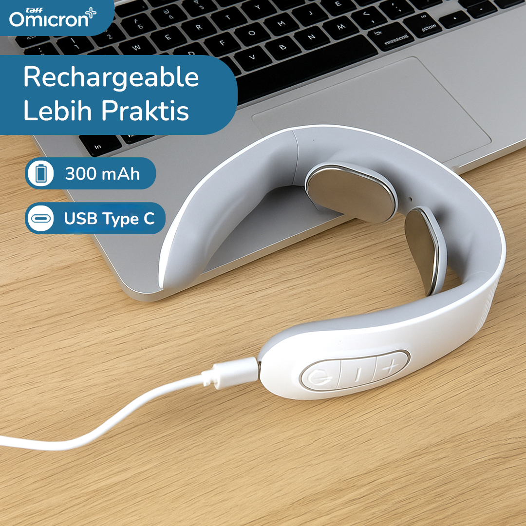 TaffOmicron Alat Pijat Leher Elektrik Terapi Bahu TENS Neck Massager - F6 Gambar produk TaffOmicron Alat Pijat Leher Elektrik Terapi Bahu TENS Neck Massager - F6