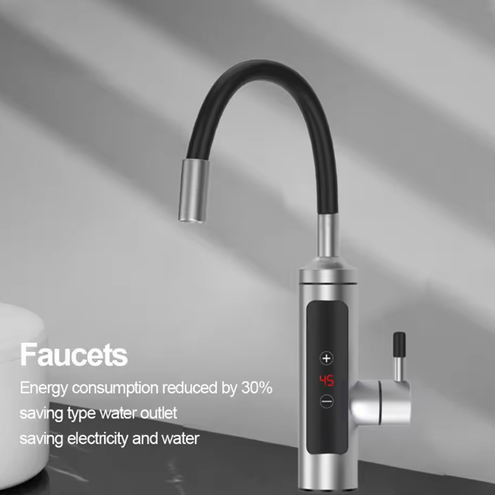 MOJOYCE Pemanas Air Keran Wastafel LCD Switch Hot and Cold 220V 3000W - RX-010 Gambar produk MOJOYCE Pemanas Air Keran Wastafel LCD Switch Hot and Cold 220V 3000W - RX-010