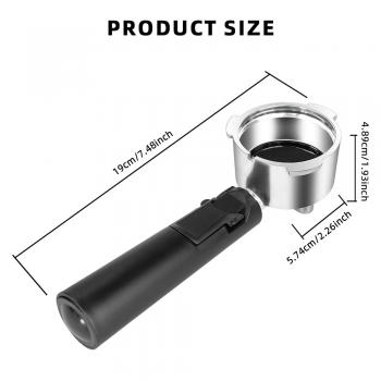 Gambar produk CAFEGA Portafilter Filter Double Outlet Stainless Steel 304 2 Cup 51mm - EC200