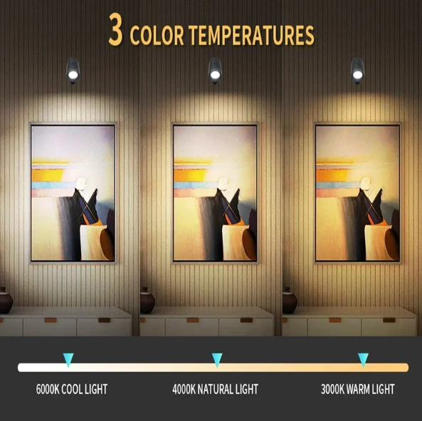 MESGET Lampu Baca Magnetik Wireless Led Spotlight Rechargeable 1800mAh - CR4 Gambar produk MESGET Lampu Baca Magnetik Wireless Led Spotlight Rechargeable 1800mAh - CR4