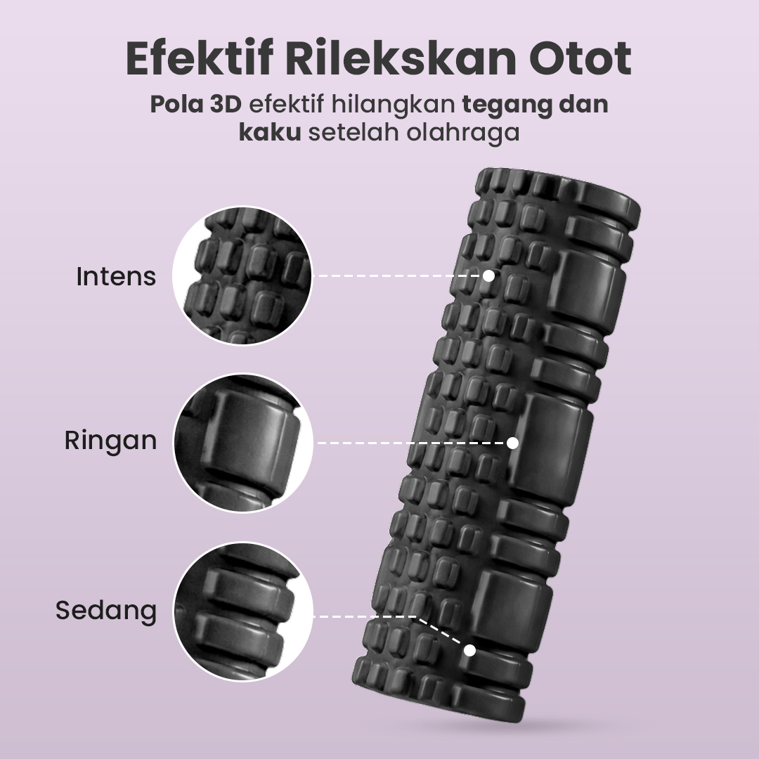 DR.XIE Rumble Roller Foam Yoga Massage Hollow Column EVA 25.5cm - DX219 Gambar produk DR.XIE Rumble Roller Foam Yoga Massage Hollow Column EVA 25.5cm - DX219