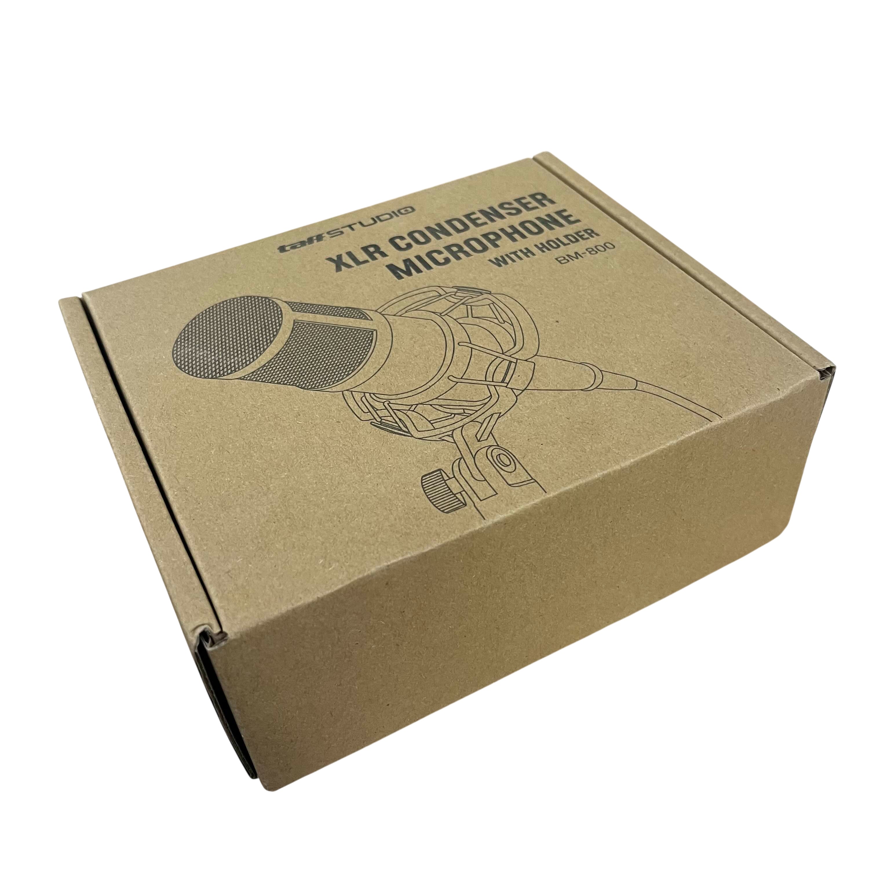 TaffSTUDIO Mikrofon Kondenser XLR Condenser Microphone with Holder - BM-800 Gambar produk TaffSTUDIO Mikrofon Kondenser XLR Condenser Microphone with Holder - BM-800