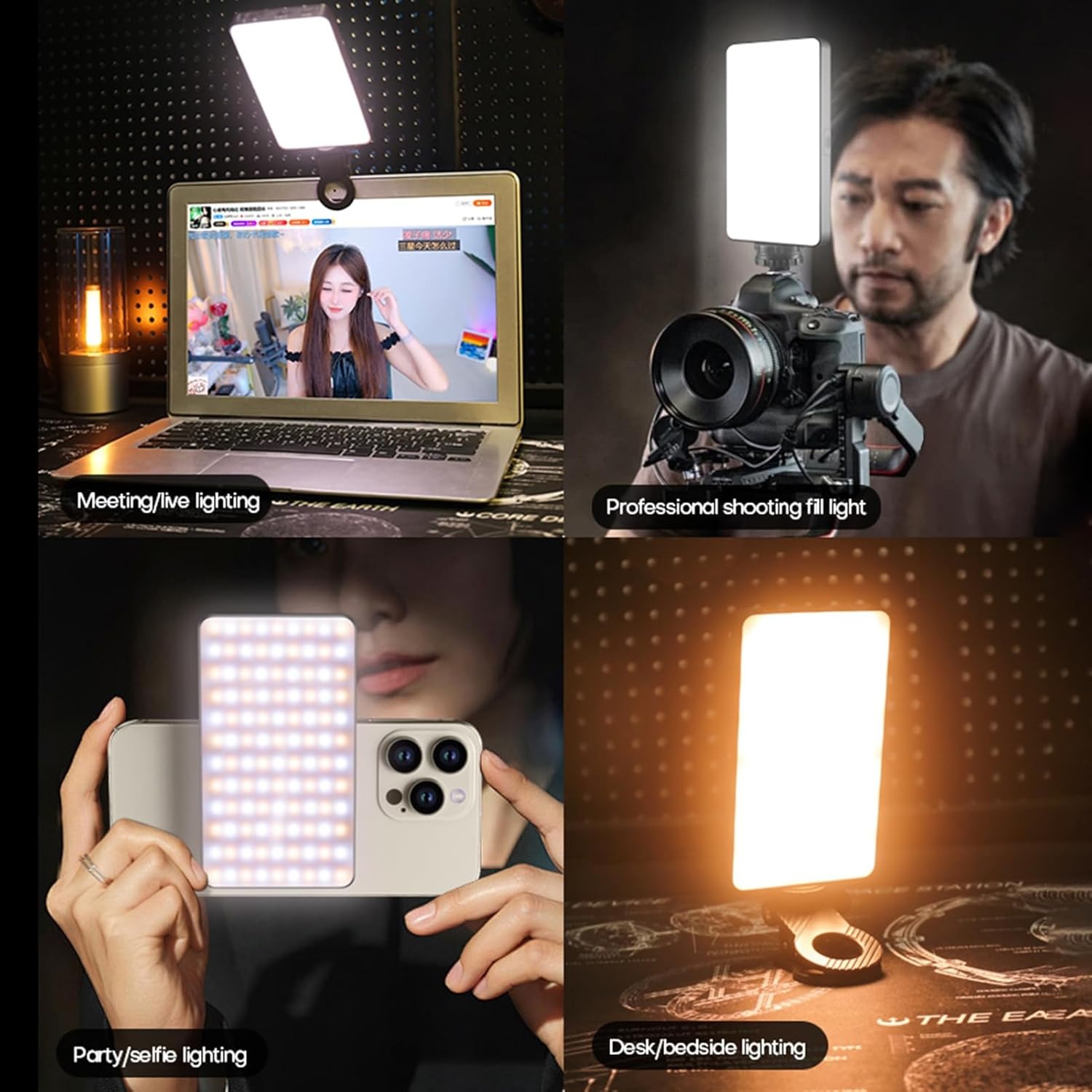 Gambar produk WINGEAR Lampu Fill Light LED 3in1 Color 2500-9000K Magnetic 3000mAh - M19