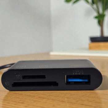 Gambar produk LASO Card Reader 3in1 USB Type C OTG SD TF Multifungsi High Speed - AT4