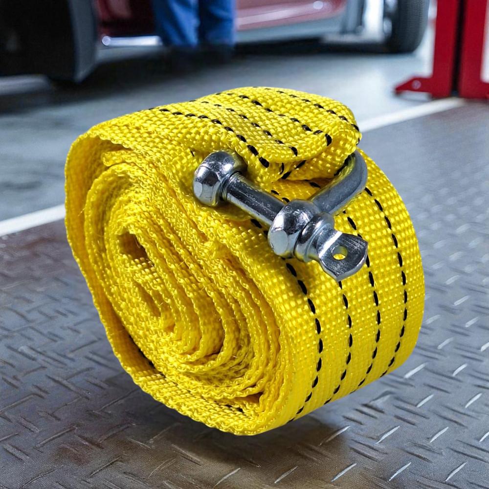 JEELY Tali Derek Mobil Emergency Tow Rope Metal Buckle U-Type 2.7M - JL30 Gambar produk JEELY Tali Derek Mobil Emergency Tow Rope Metal Buckle U-Type 2.7M - JL30