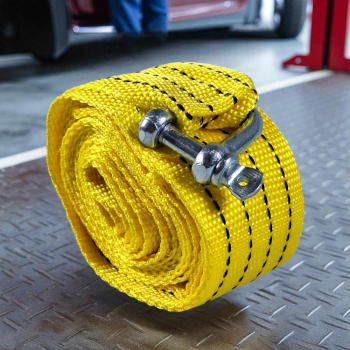 Gambar produk JEELY Tali Derek Mobil Emergency Tow Rope Metal Buckle U-Type 2.7M - JL30