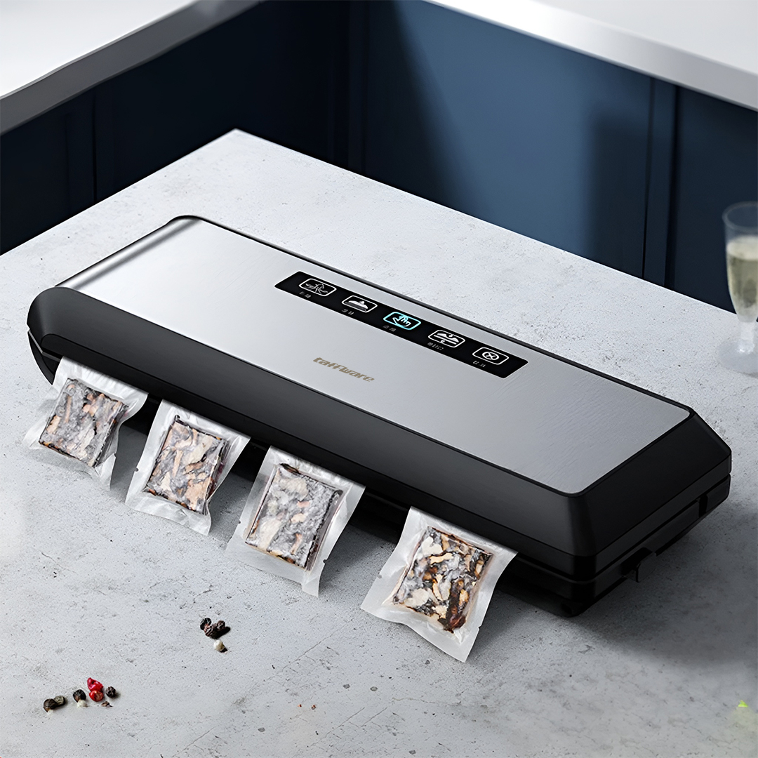 Taffware Alat Vakum Makanan Vacuum Sealer Packaging Machine with Bag - HP-9008 Gambar produk Taffware Alat Vakum Makanan Vacuum Sealer Packaging Machine with Bag - HP-9008
