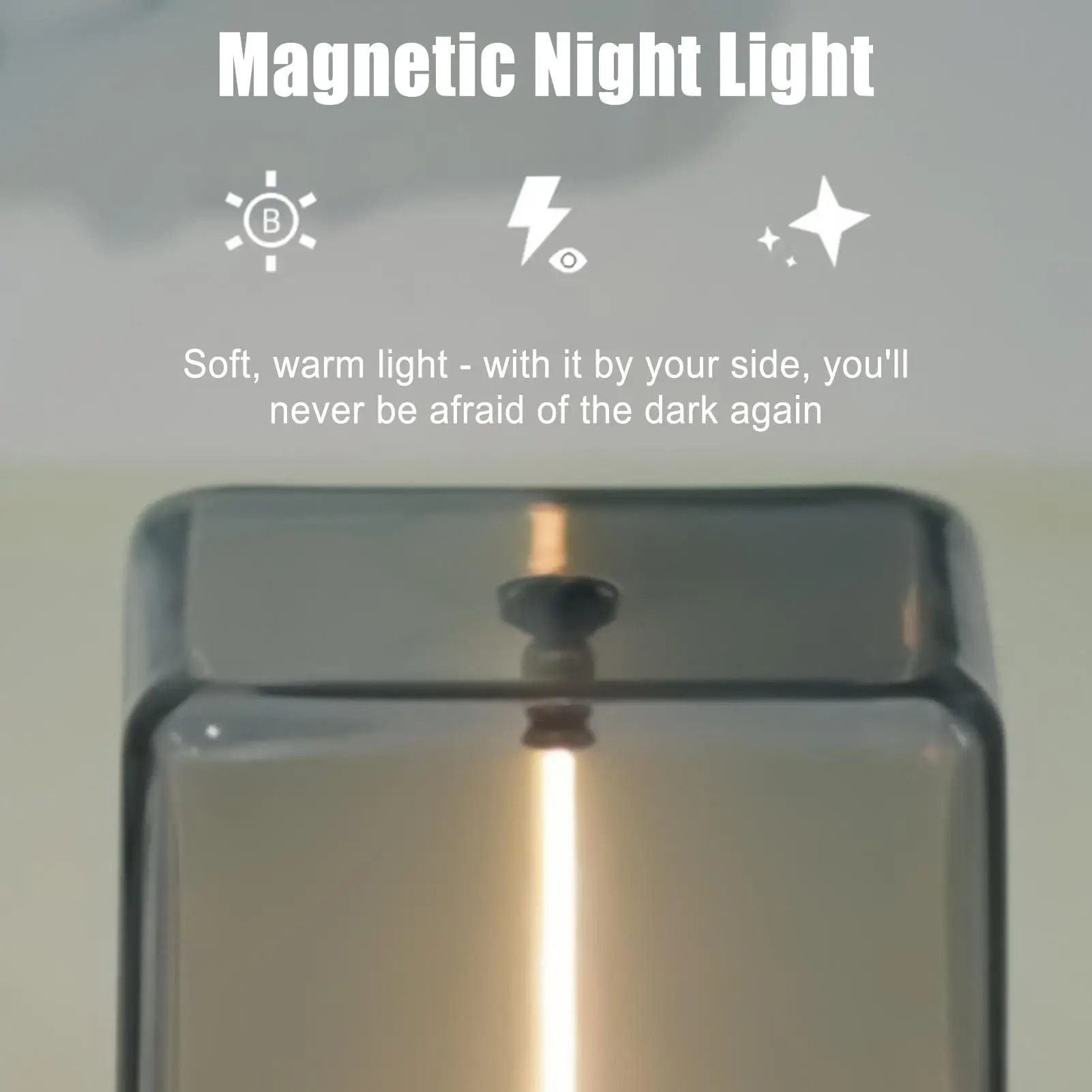 Gambar produk Magu Lampu Tidur Cordless Table Lamp LED Magnetic Night Light - F8-10