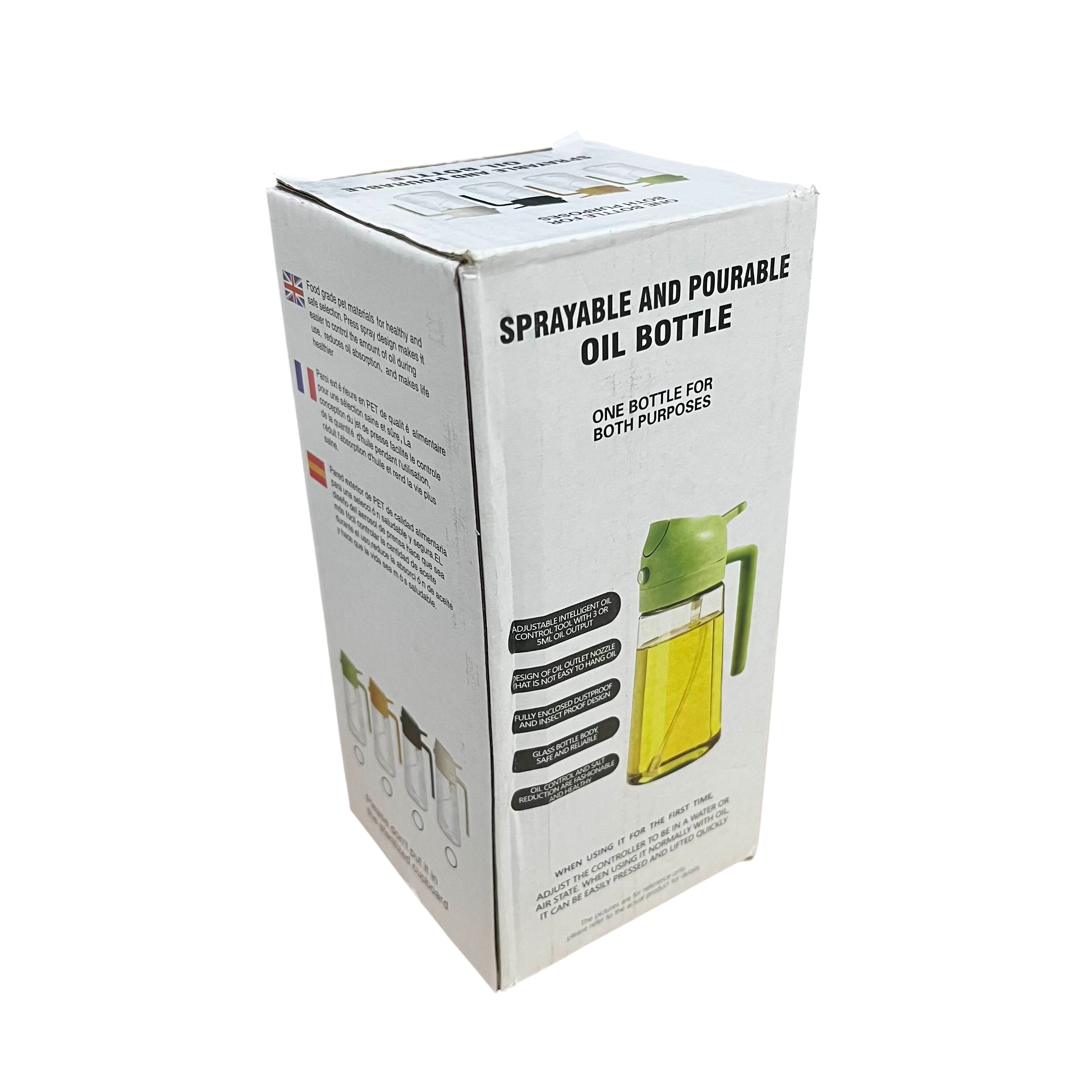 WOOBRICE Botol Minyak Serbaguna 2in1 Spray Oil Dispenser 450ml - CY181 Gambar produk WOOBRICE Botol Minyak Serbaguna 2in1 Spray Oil Dispenser 450ml - CY181