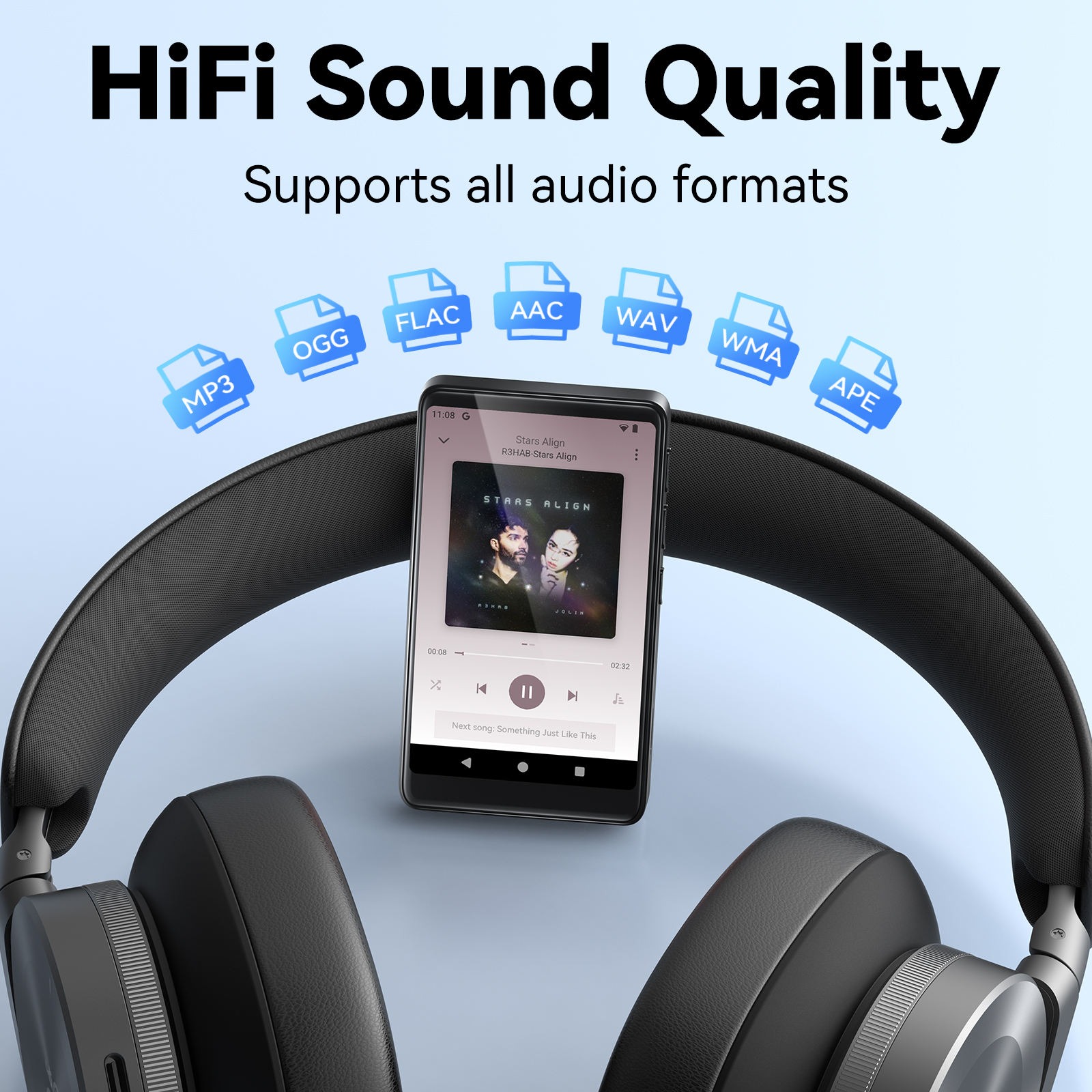 RUIZU MP3 Digital Audio Player Bluetooth Android 14 MP4 64GB 2050mAh - D65 Gambar produk RUIZU MP3 Digital Audio Player Bluetooth Android 14 MP4 64GB 2050mAh - D65