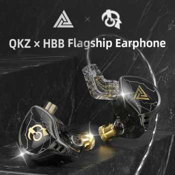 QKZ Earphone In-Ear Wired 3.5mm Detachable HiFi Open Cavity with Mic - HBB