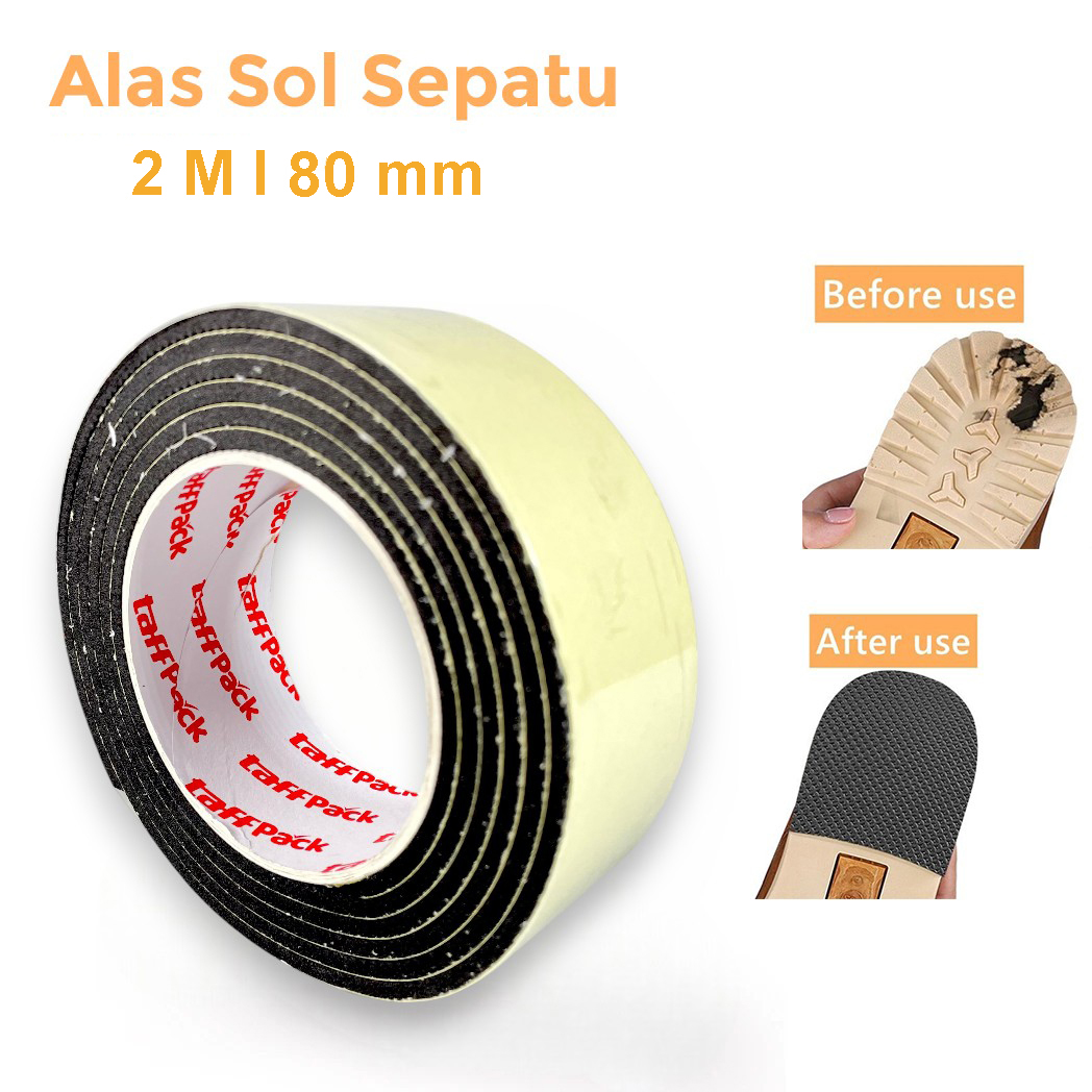 TaffPACK Lakban Alas Sol Sepatu Anti Licin EVA Sticker Outsole Tape 2M 80mm - UT2 Gambar produk TaffPACK Lakban Alas Sol Sepatu Anti Licin EVA Sticker Outsole Tape 2M 80mm - UT2