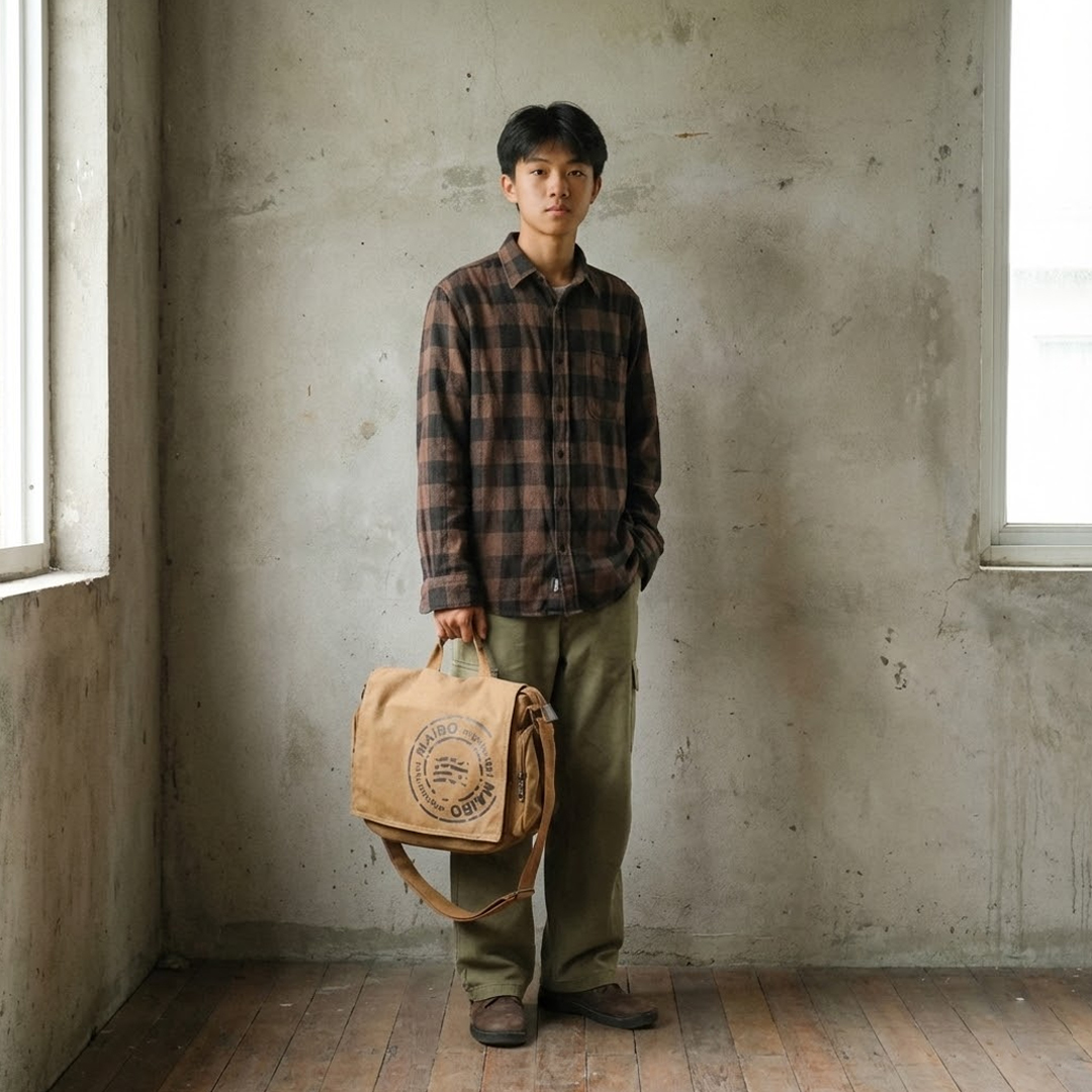 Maibo Manjianghong Tas Selempang Pria Messenger Bag Canvas Printing - 1124 Gambar produk Maibo Manjianghong Tas Selempang Pria Messenger Bag Canvas Printing - 1124