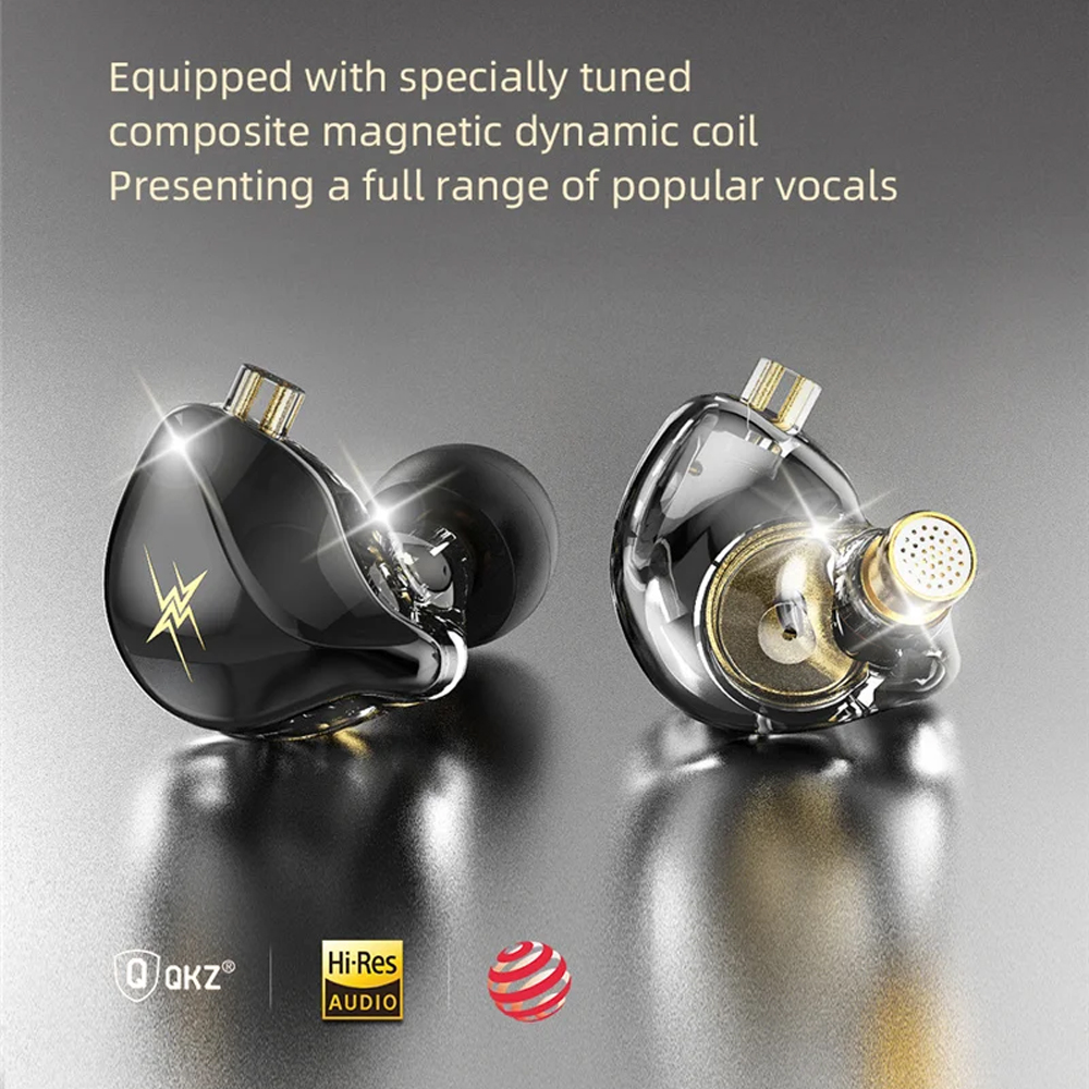 QKZ Earphone In-Ear Wired Detachable HiFi Noise Cancellation with Mic - ZXT Gambar produk QKZ Earphone In-Ear Wired Detachable HiFi Noise Cancellation with Mic - ZXT