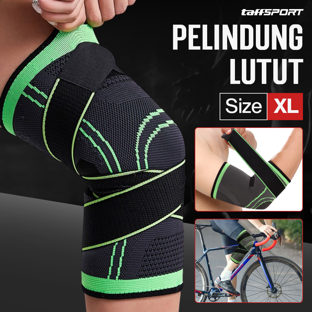 Gambar produk TaffSPORT Pelindung Lutut Knee Support Compression Sport Fitness XL - SS7