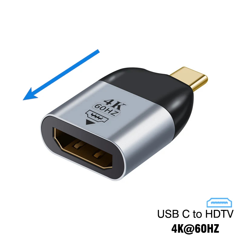 Gambar produk DZST OTG Adapter HDTV Female to Type C Male 4K 60Hz - D088