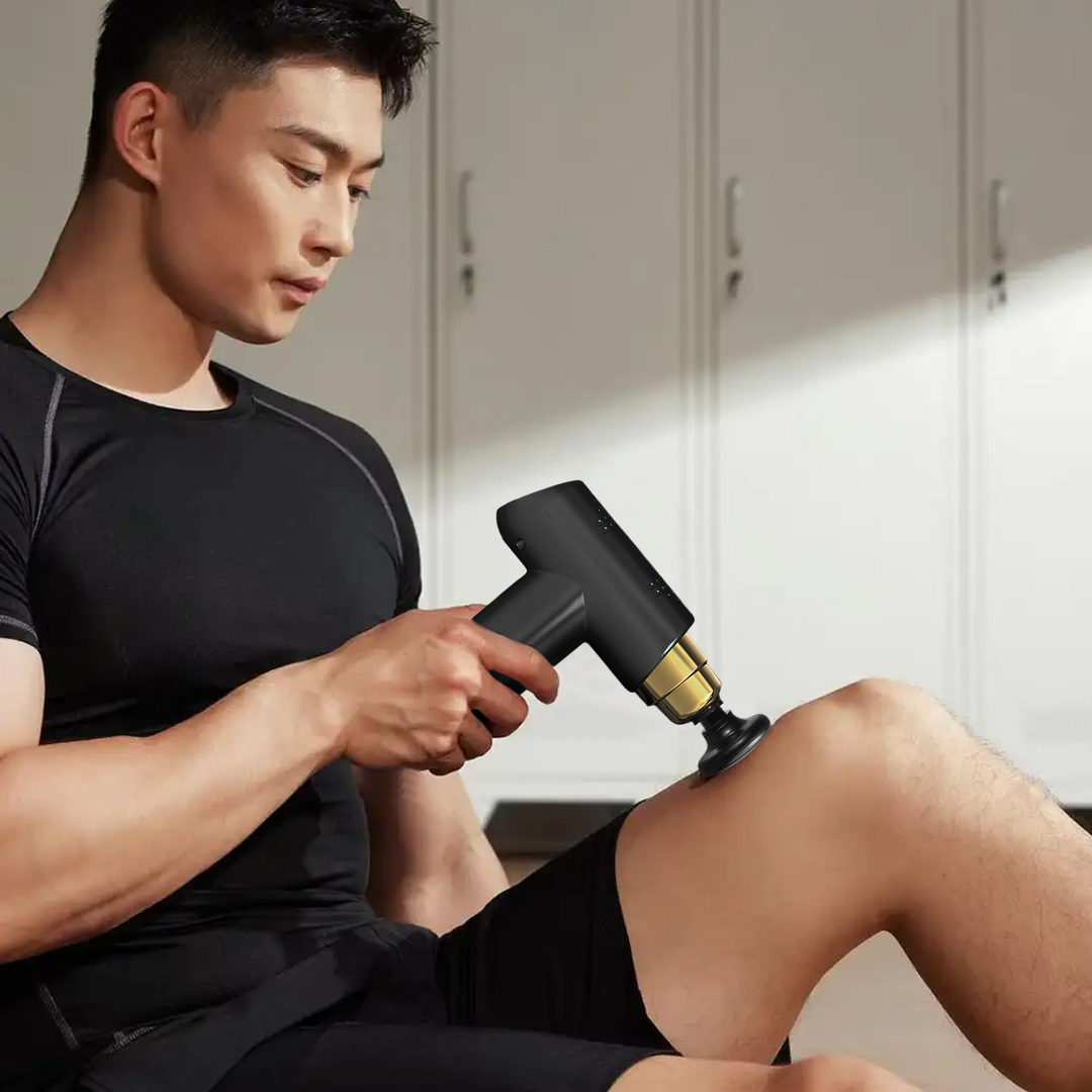 MINI.I Alat Pijat Elektrik Pundak Punggung Massage Gun 3600RPM - SK-368 Gambar produk MINI.I Alat Pijat Elektrik Pundak Punggung Massage Gun 3600RPM - SK-368