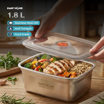 TaffHOME Kotak Makan Anti Tumpah Lunch Bento Box Stainless Steel 201 - KT273