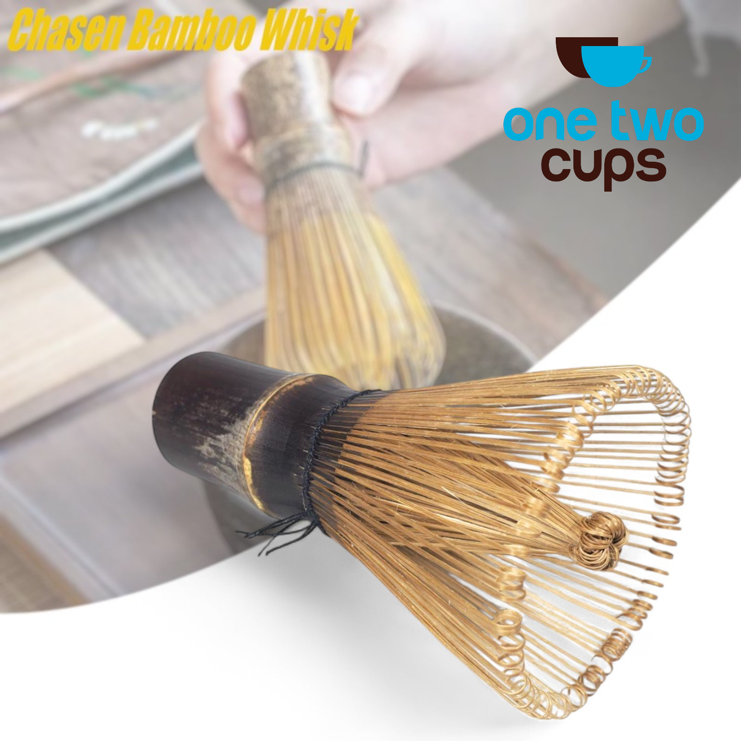 One Two Cups Chasen Bamboo Whisk Matcha Pengaduk Teh 74 Tangkai - B78 Gambar produk One Two Cups Chasen Bamboo Whisk Matcha Pengaduk Teh 74 Tangkai - B78