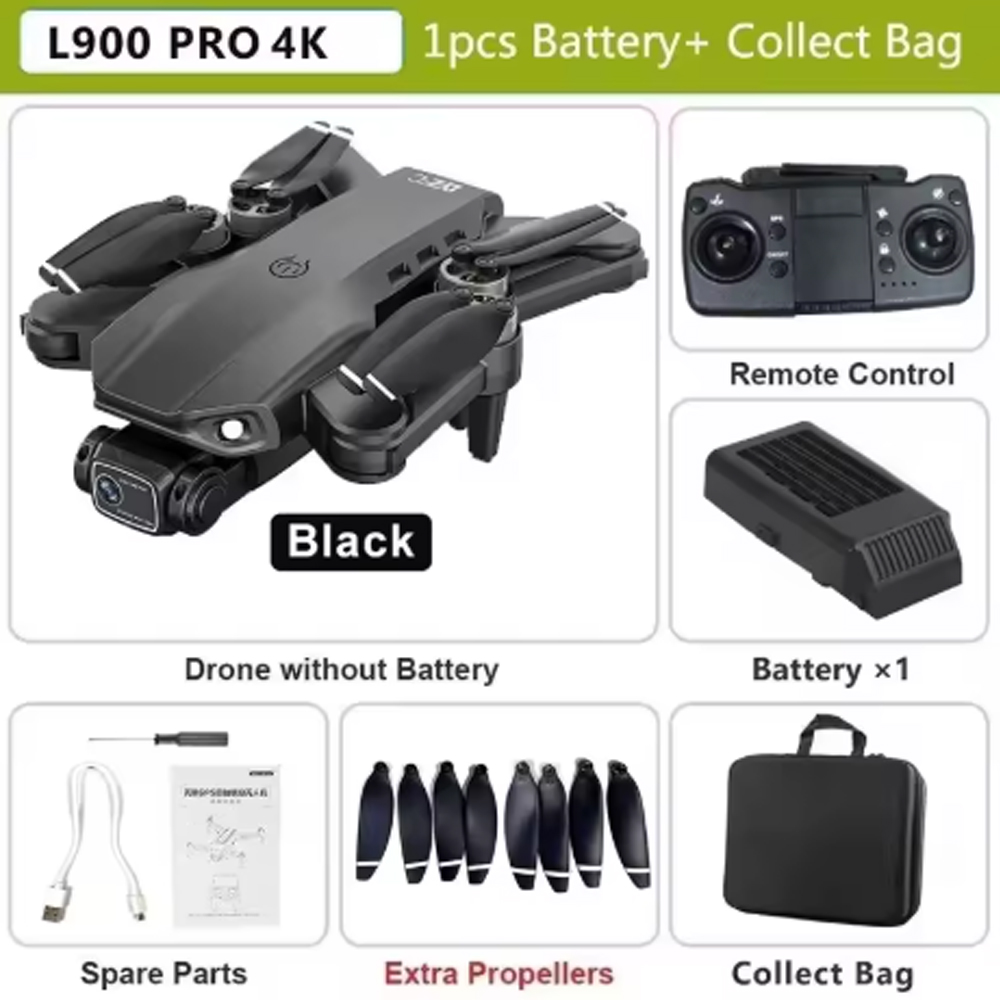 ZAYA Drone 4K HD ESC GPS 5G Transmission Obstacle Avoidance 2200mAh - L900 PRO Gambar produk ZAYA Drone 4K HD ESC GPS 5G Transmission Obstacle Avoidance 2200mAh - L900 PRO