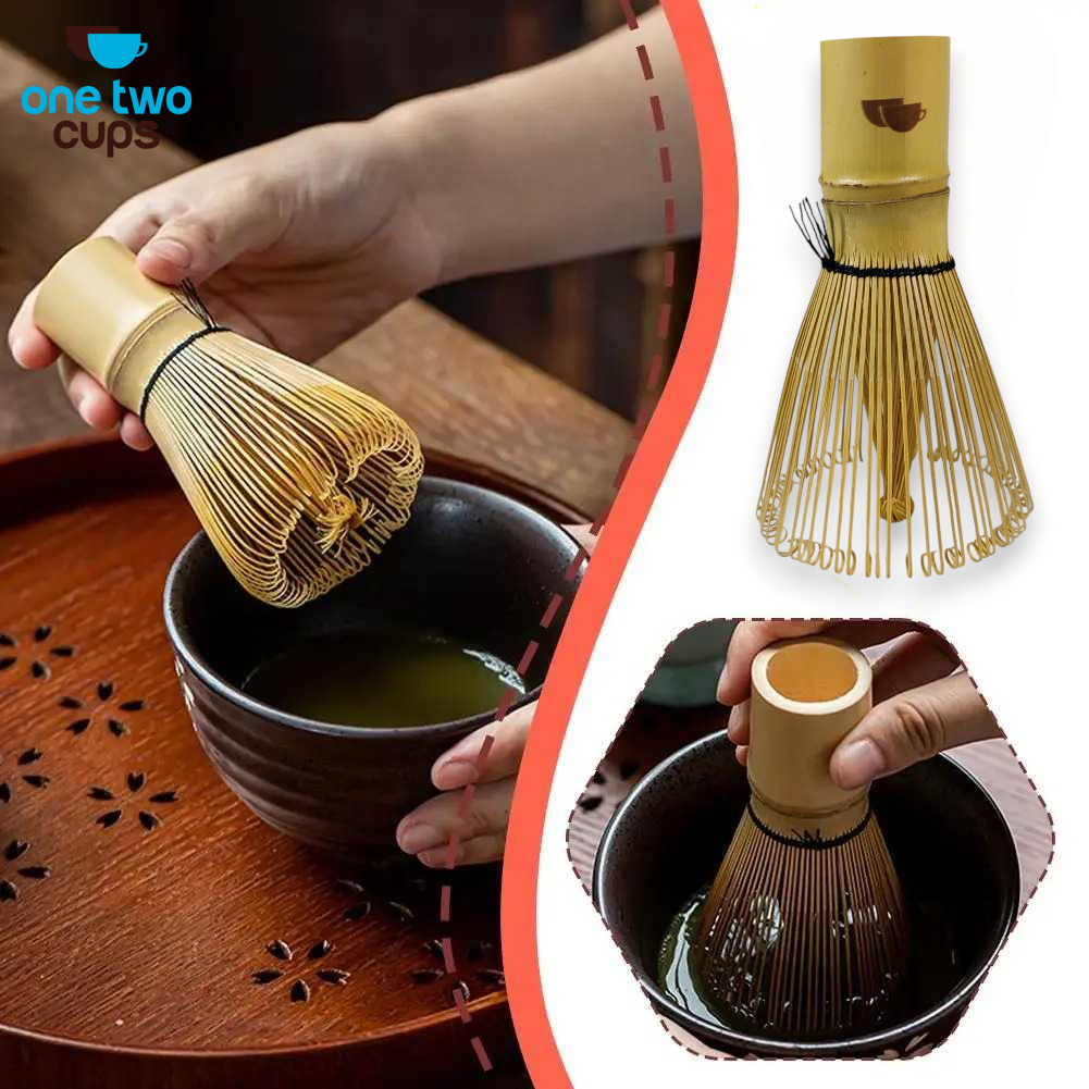 One Two Cups Chasen Bamboo Whisk Matcha Pengaduk Teh Jepang 63 Tangkai - B58 Gambar produk One Two Cups Chasen Bamboo Whisk Matcha Pengaduk Teh Jepang 63 Tangkai - B58