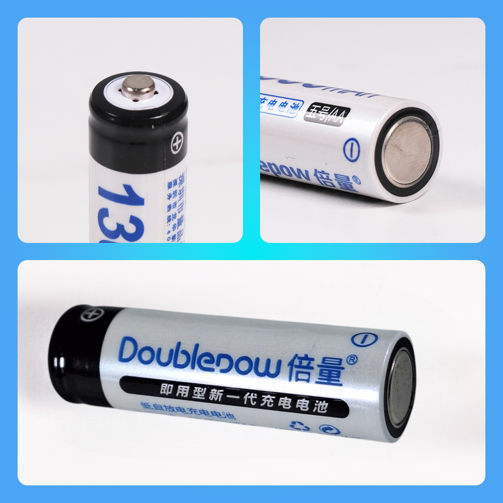 Doublepow Baterai Rechargeable AA Ni-MH 1.2V 1300mAh 4 PCS - DP-AA780 Gambar produk Doublepow Baterai Rechargeable AA Ni-MH 1.2V 1300mAh 4 PCS - DP-AA780