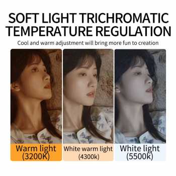 Gambar produk SHUNYI Lampu Studio LED Fill Light 3in1 Color Universal Mount 100W - KY-BK1201