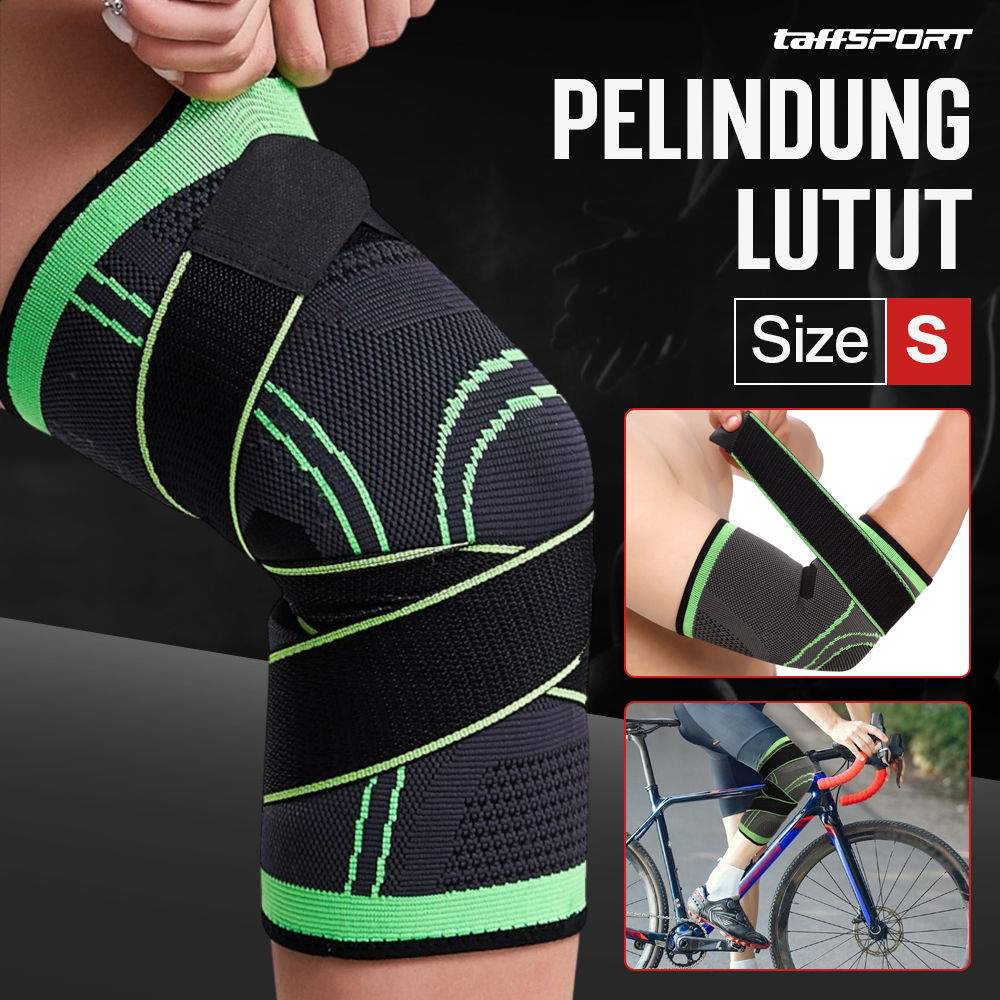 TaffSPORT Pelindung Lutut Knee Support Compression Sport Fitness S - SS7 Gambar produk TaffSPORT Pelindung Lutut Knee Support Compression Sport Fitness S - SS7