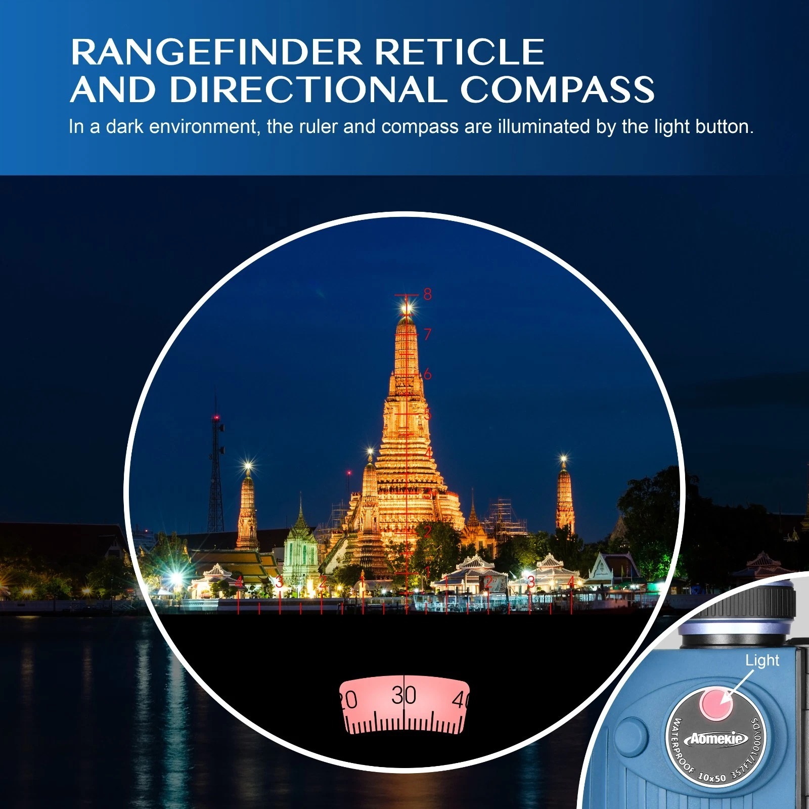 Eyebre Teropong Binocular Outdoor Waterproof Floating Compass 7x50 - B696 Gambar produk Eyebre Teropong Binocular Outdoor Waterproof Floating Compass 7x50 - B696