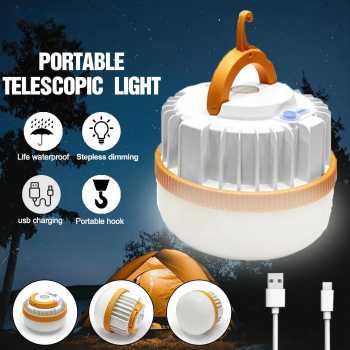 JANGYA Lampu LED Camping Lantern Dimmable Waterproof 12.5cm 2400mAh - G10