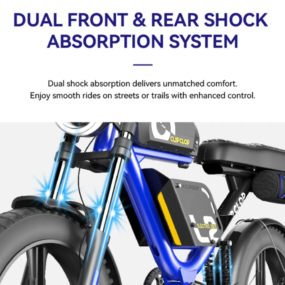 Gambar produk ClipClop Sepeda Listrik Fat Bike 20 Inch Brushless Motor 18.2Ah 750W - L2