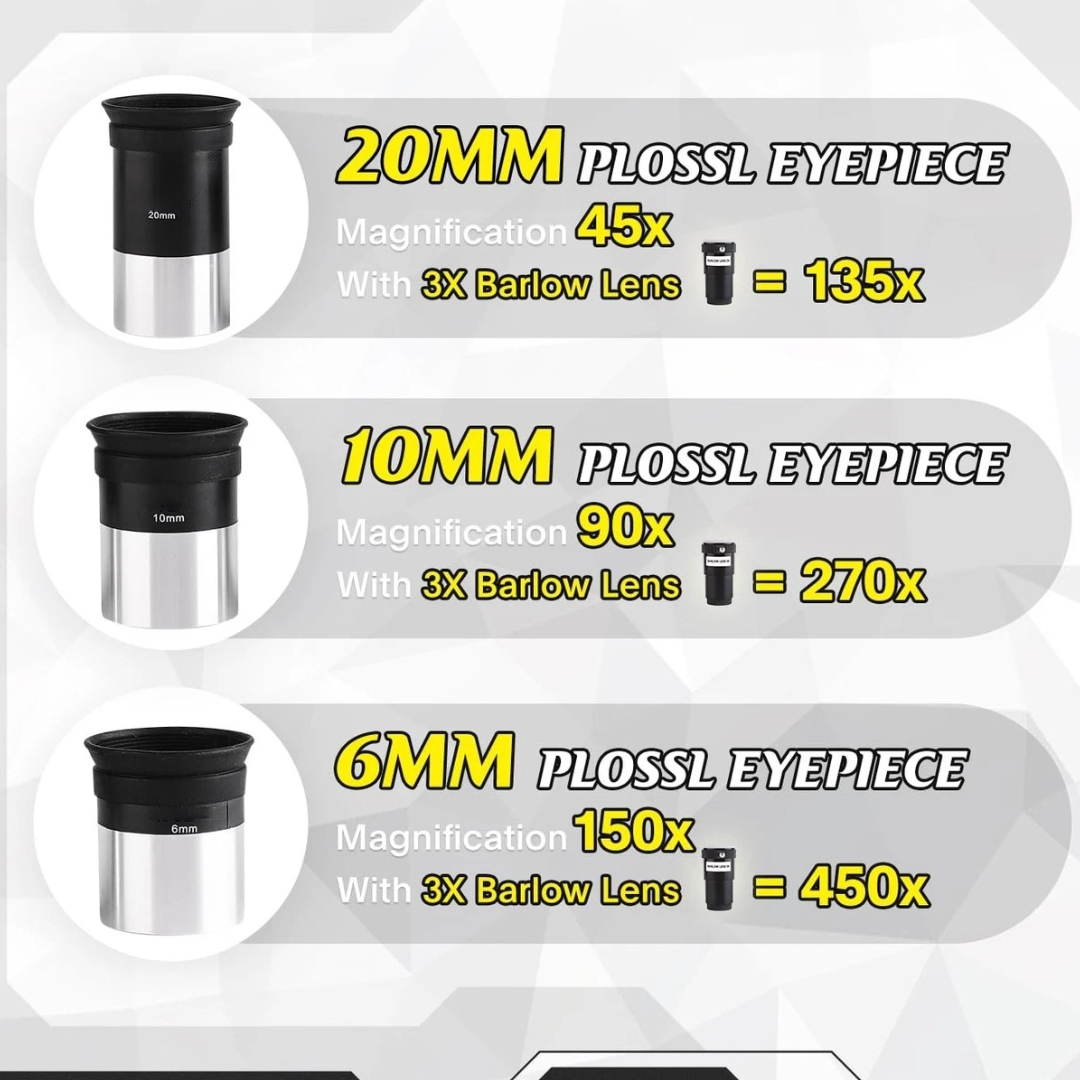 Eyebre Teleskop Teropong Bintang Astronomical Zenith Mirror 900/80mm - 90080AZ Gambar produk Eyebre Teleskop Teropong Bintang Astronomical Zenith Mirror 900/80mm - 90080AZ