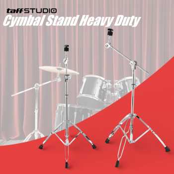 TaffSTUDIO Drum Cymbal Stand Heavy Duty Adjustable Double Braced - FM-CST