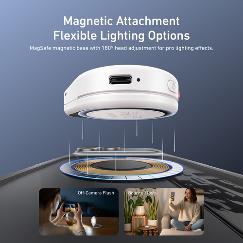 Telesin Lampu Fill Light Magnetic Flashlight 3 Color Smartphone 500mAh - P5-BGD-17 Gambar produk Telesin Lampu Fill Light Magnetic Flashlight 3 Color Smartphone 500mAh - P5-BGD-17