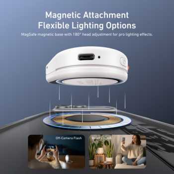 Gambar produk Telesin Lampu Fill Light Magnetic Flashlight 3 Color Smartphone 500mAh - P5-BGD-17