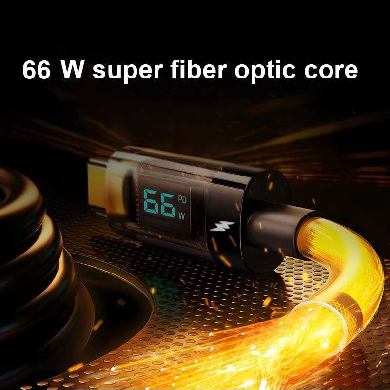 Gambar produk INXAMY Kabel Charger USB Type C Fast Charging Braided 66W 1.2M - XM66