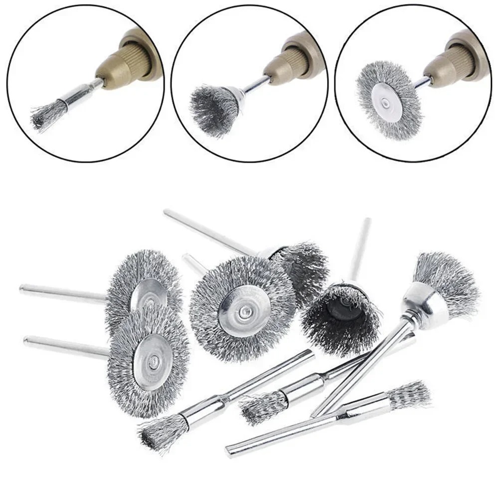 ZZHXSM Sikat Kawat Bor Listrik Wire Grinder Brush Polishing 9 PCS - JI-9 Gambar produk ZZHXSM Sikat Kawat Bor Listrik Wire Grinder Brush Polishing 9 PCS - JI-9