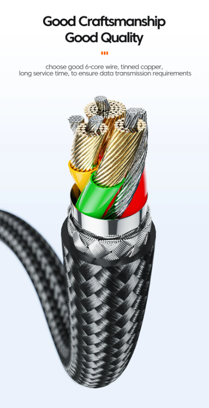 Gambar produk ESSAGER Kabel Data Star USB Type C to C Multifungsi Fast Charging 60W 1M - EXCTT2