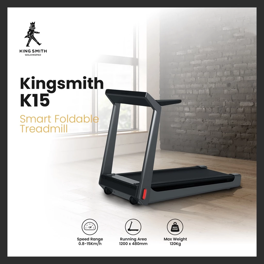 Kingsmith WalkingPad Treadmill Home Fitness Gym Foldable 1.25 HP - K15 Gambar produk Kingsmith WalkingPad Treadmill Home Fitness Gym Foldable 1.25 HP - K15