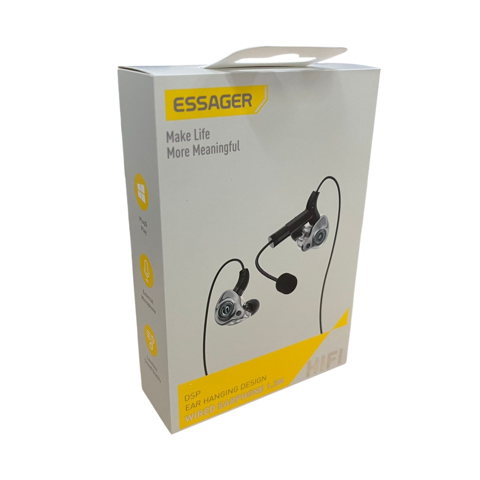 ESSAGER Earphones Karaoke Sound Card HiFi Stereo 1.2M with Mic - SK1 Gambar produk ESSAGER Earphones Karaoke Sound Card HiFi Stereo 1.2M with Mic - SK1