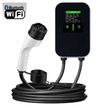 Gambar produk DUTRIEUX Charger Mobil Listrik EV Bluetooth WiFi APP Type 2 Female 32A 11kW 3 Phase - V55