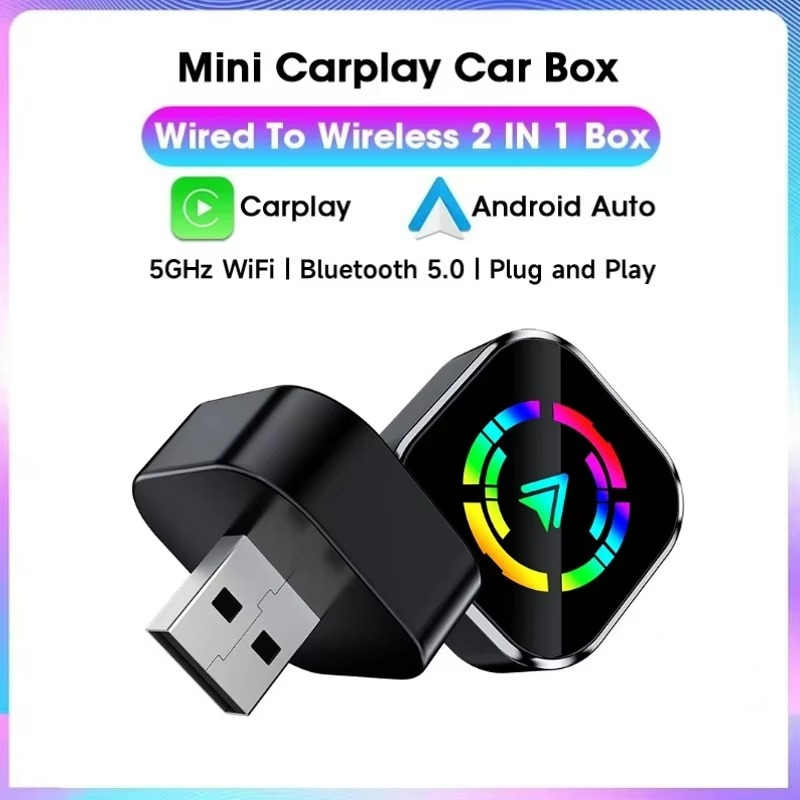 KEBETEME USB Dongle Wireless CarPlay Android Bluetooth WiFi 5V - Q1A Gambar produk KEBETEME USB Dongle Wireless CarPlay Android Bluetooth WiFi 5V - Q1A