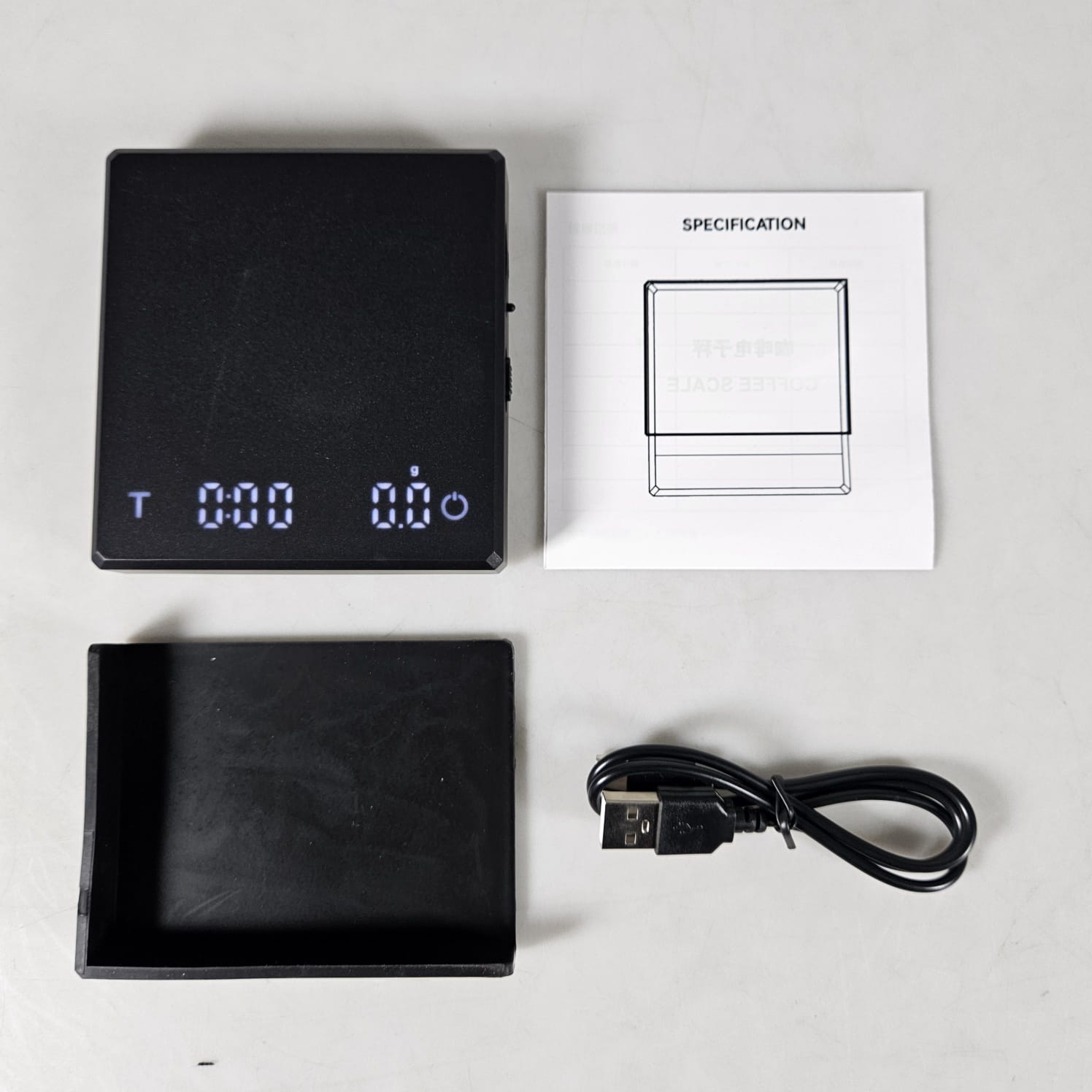 ELPINIS Timbangan Kopi Digital Coffee Kitchen Scale Timer 2000g 0.1g - LP02 Gambar produk ELPINIS Timbangan Kopi Digital Coffee Kitchen Scale Timer 2000g 0.1g - LP02