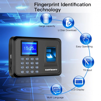Taffware Mesin Absen Sidik Jari Attendance Fingerprint 1000 Capacity - F01H