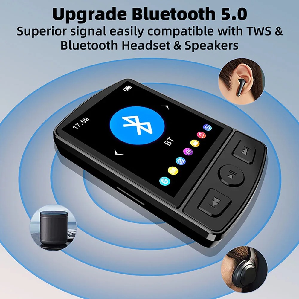 Kebidumei MP3 Digital Audio Player HiFi Bluetooth MP4 1.8 Inch 210mAh - X60 Gambar produk Kebidumei MP3 Digital Audio Player HiFi Bluetooth MP4 1.8 Inch 210mAh - X60