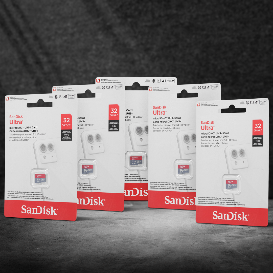 SanDisk Ultra microSDHC UHS-I Class 10 A1 120MB/s 32GB - SDSQUA4 Gambar produk SanDisk Ultra microSDHC UHS-I Class 10 A1 120MB/s 32GB - SDSQUA4