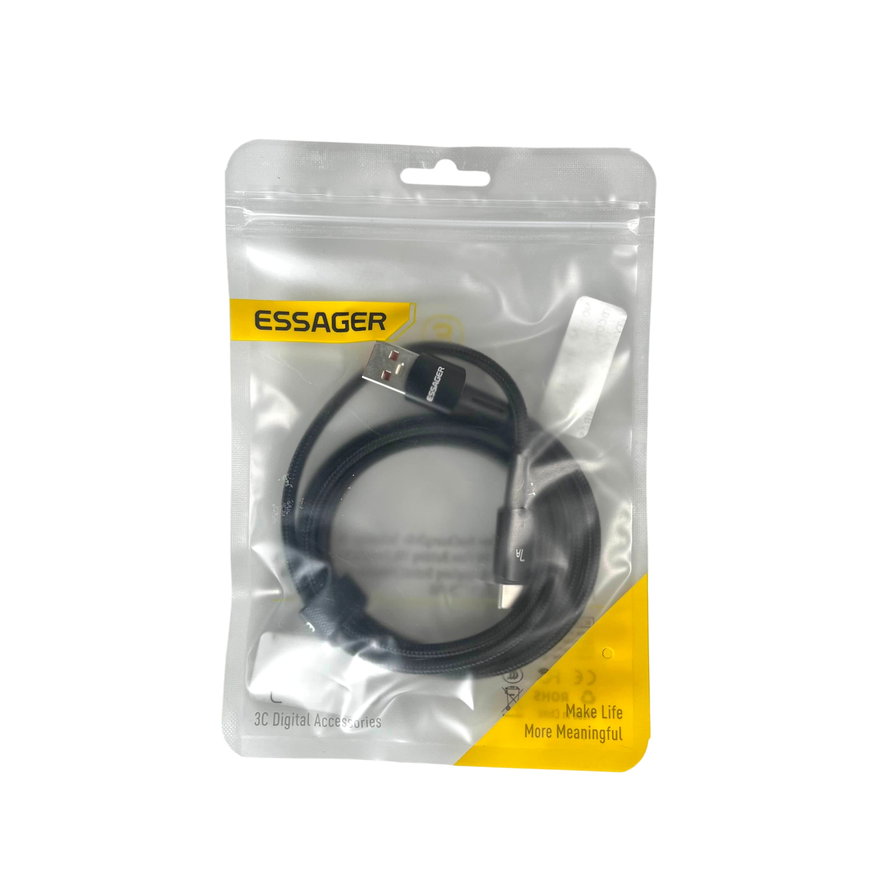 ESSAGER Kabel Data USB Type A to Type C Multifungsi Fast Charging 7A 1M - ES-X16 Gambar produk ESSAGER Kabel Data USB Type A to Type C Multifungsi Fast Charging 7A 1M - ES-X16