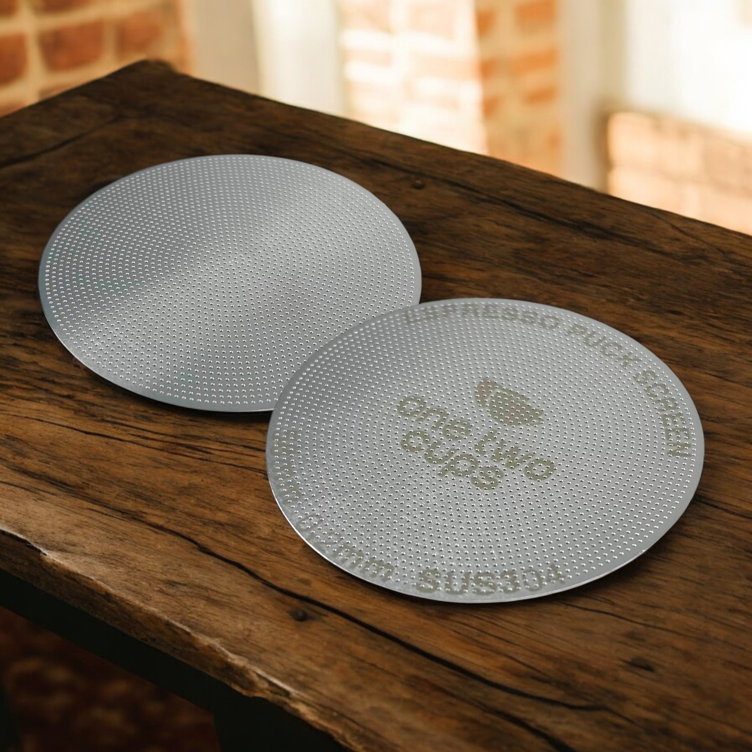 Gambar produk One Two Cups Puck Screen Portafilter Espresso 150 Micron 58mm 0.2mm - KH2