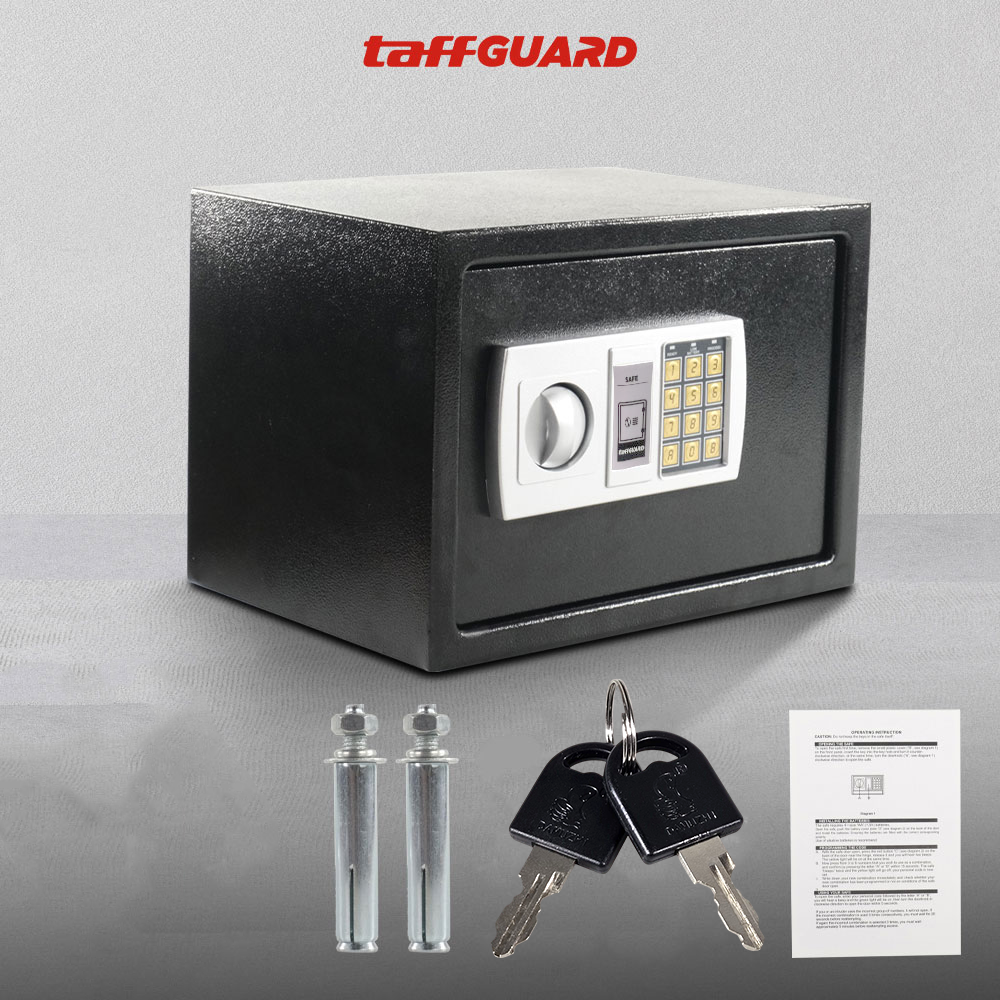 TaffGUARD Kotak Brankas Hotel Mini Password Safe Deposit Box Besar - EB20/EB25 Gambar produk TaffGUARD Kotak Brankas Hotel Mini Password Safe Deposit Box Besar - EB20/EB25